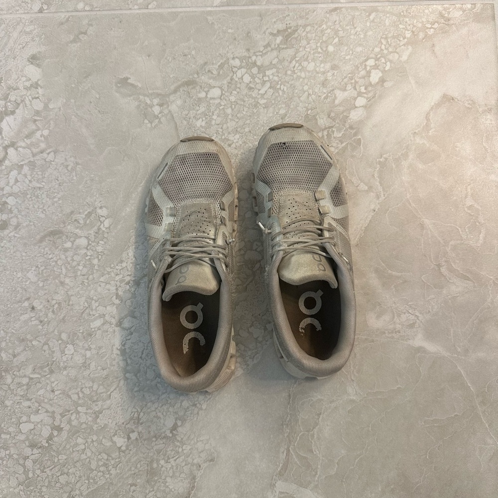 On Running Light Tan Athletic Shoes